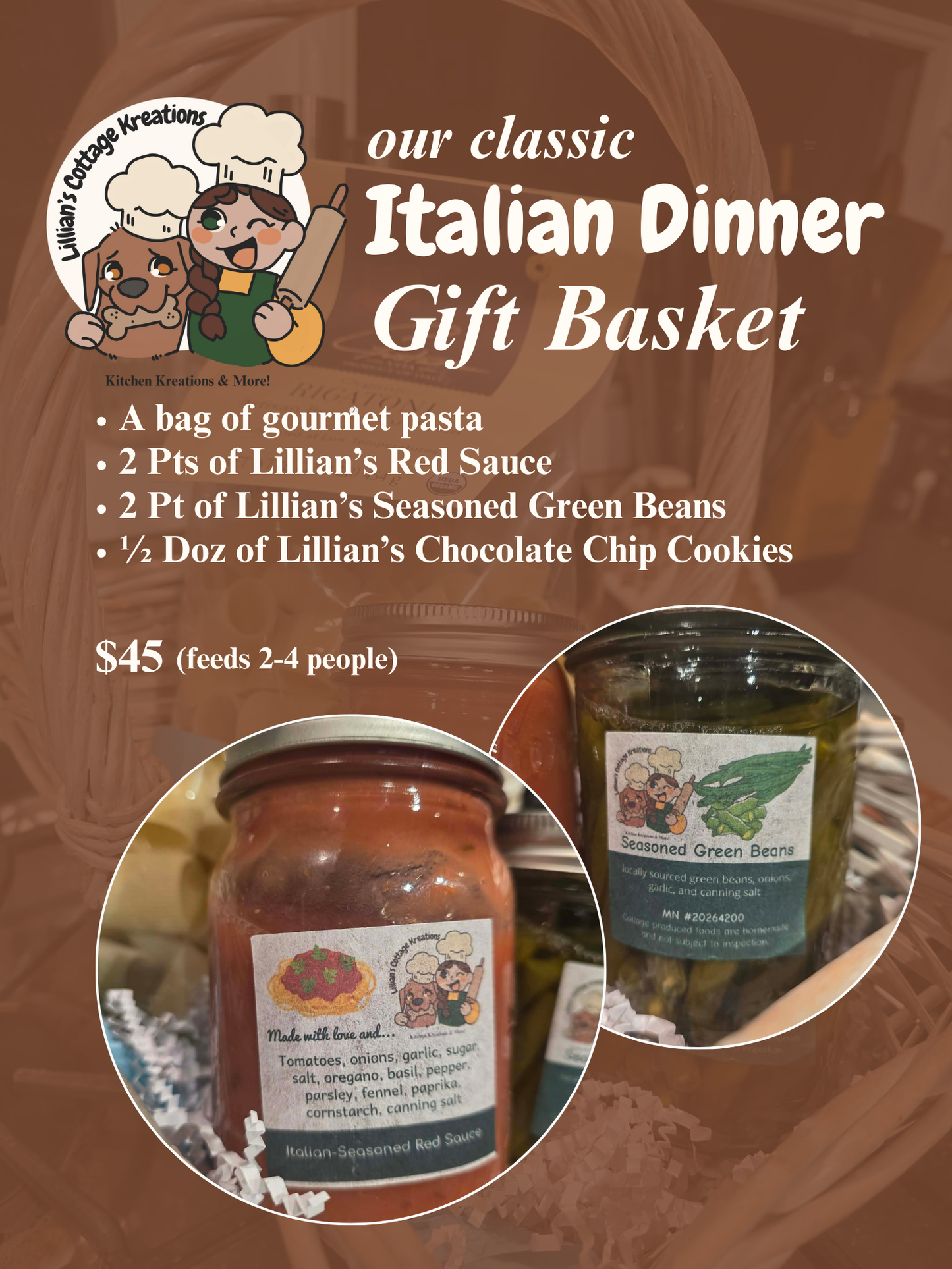 Gift Basket - Italian Dinner