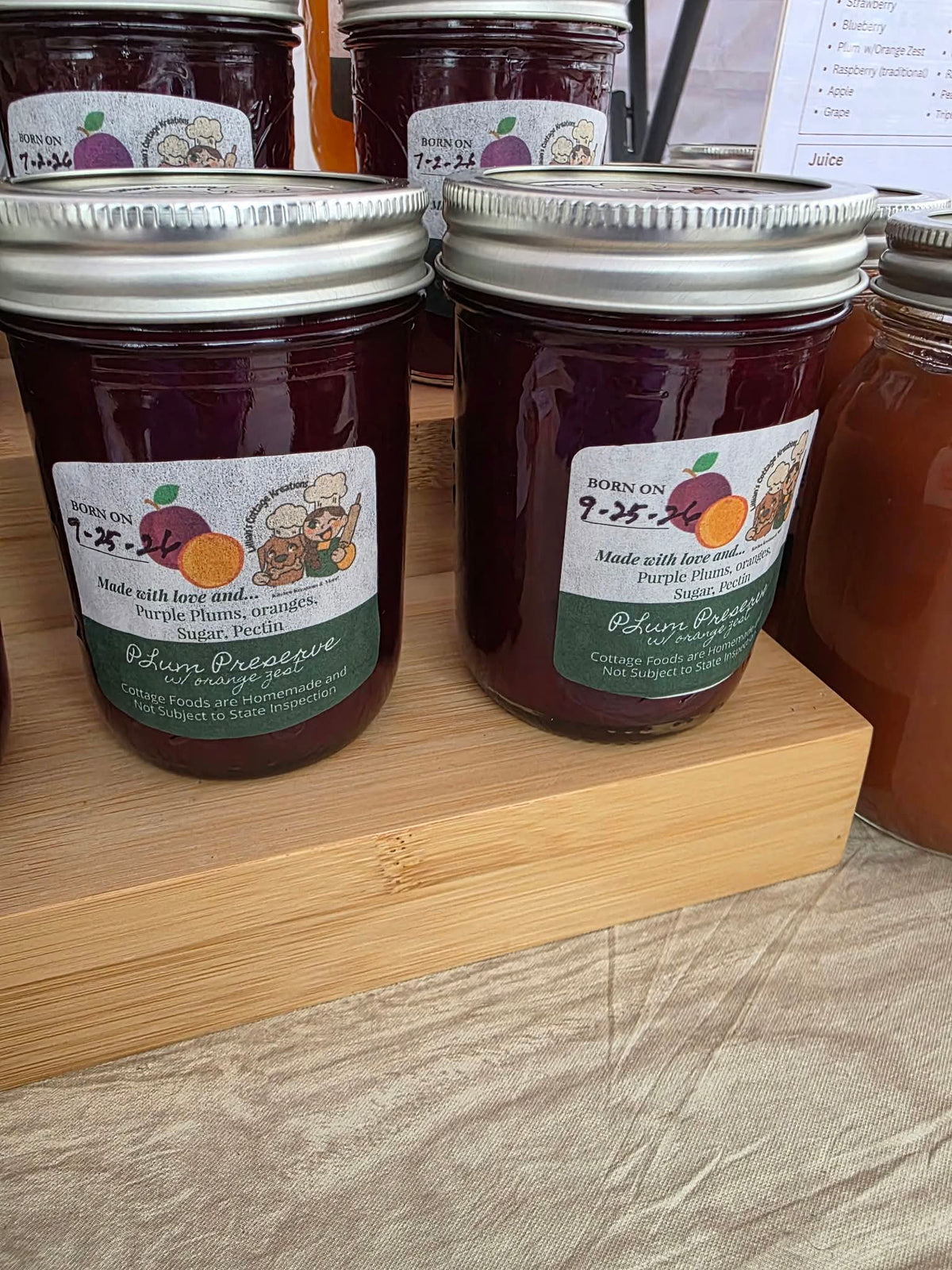 Plum Preserve with Orange Zest