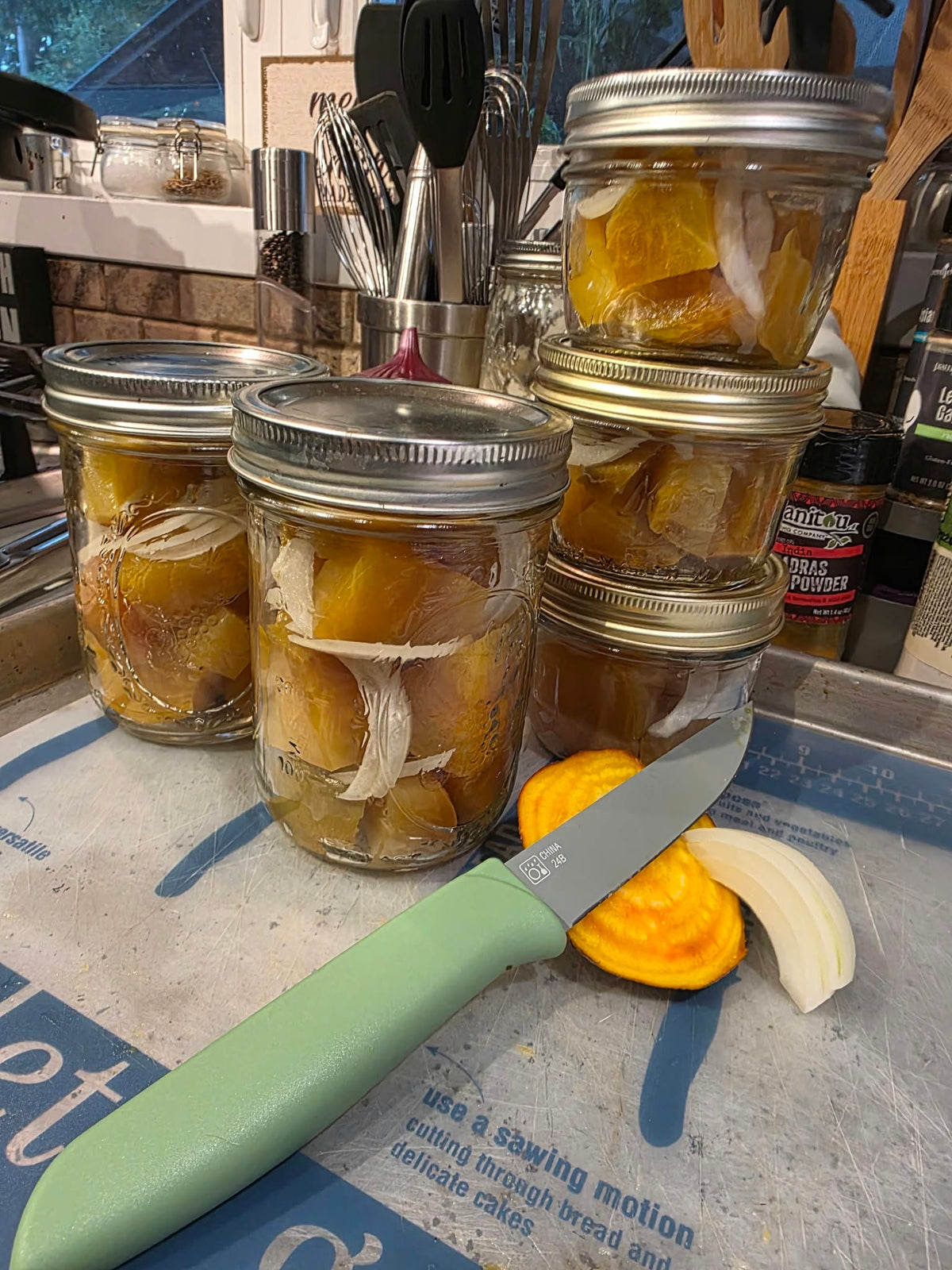 Simple Sweet Golden Beets (with onion)
