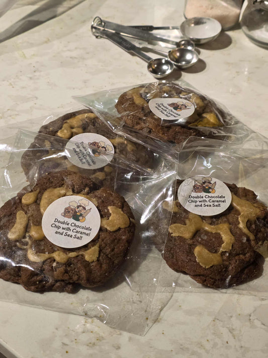 Double Chocolate Chip with Caramel and Sea Salt