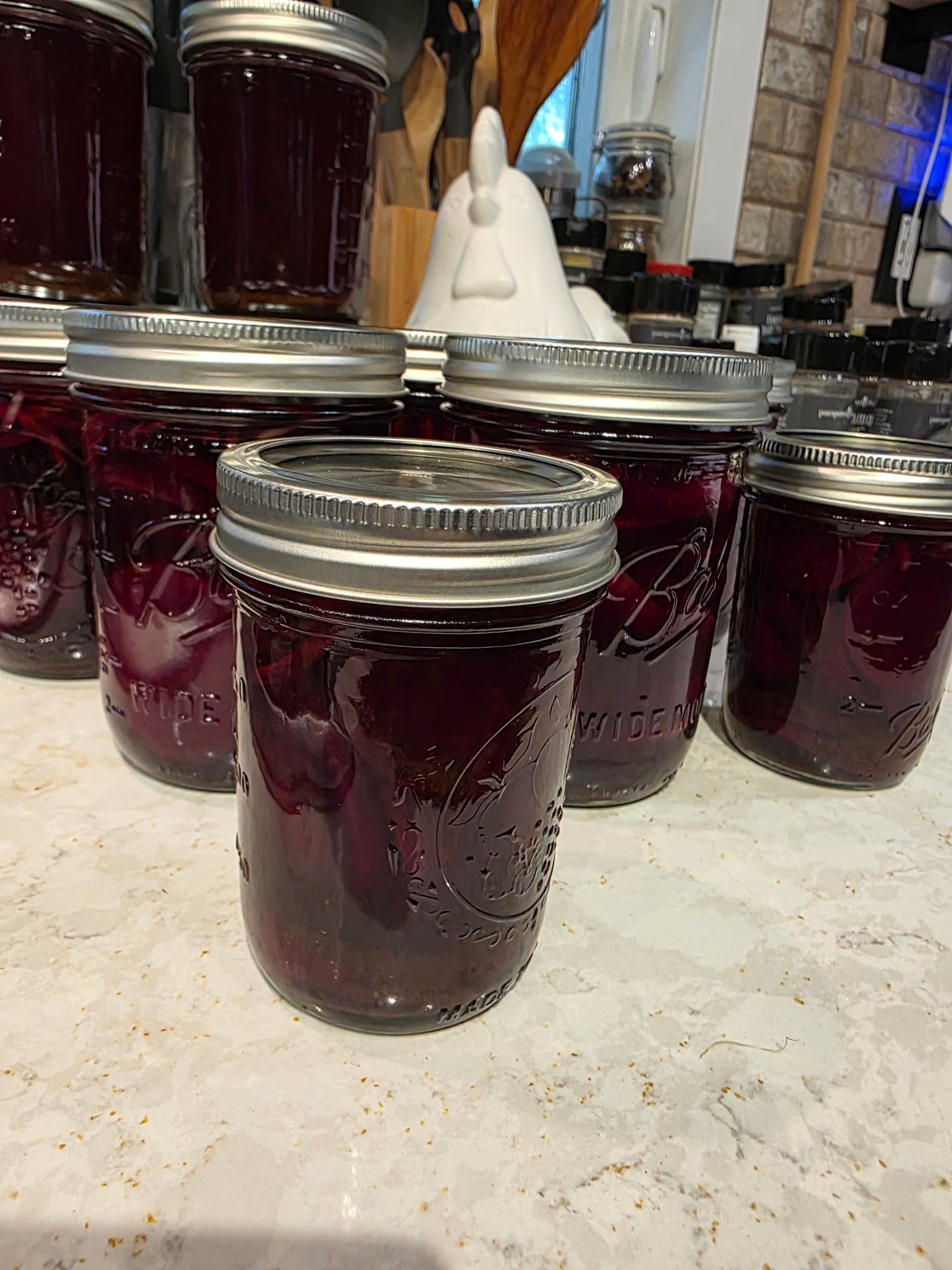 Sweet Pickled Beets (with onion)