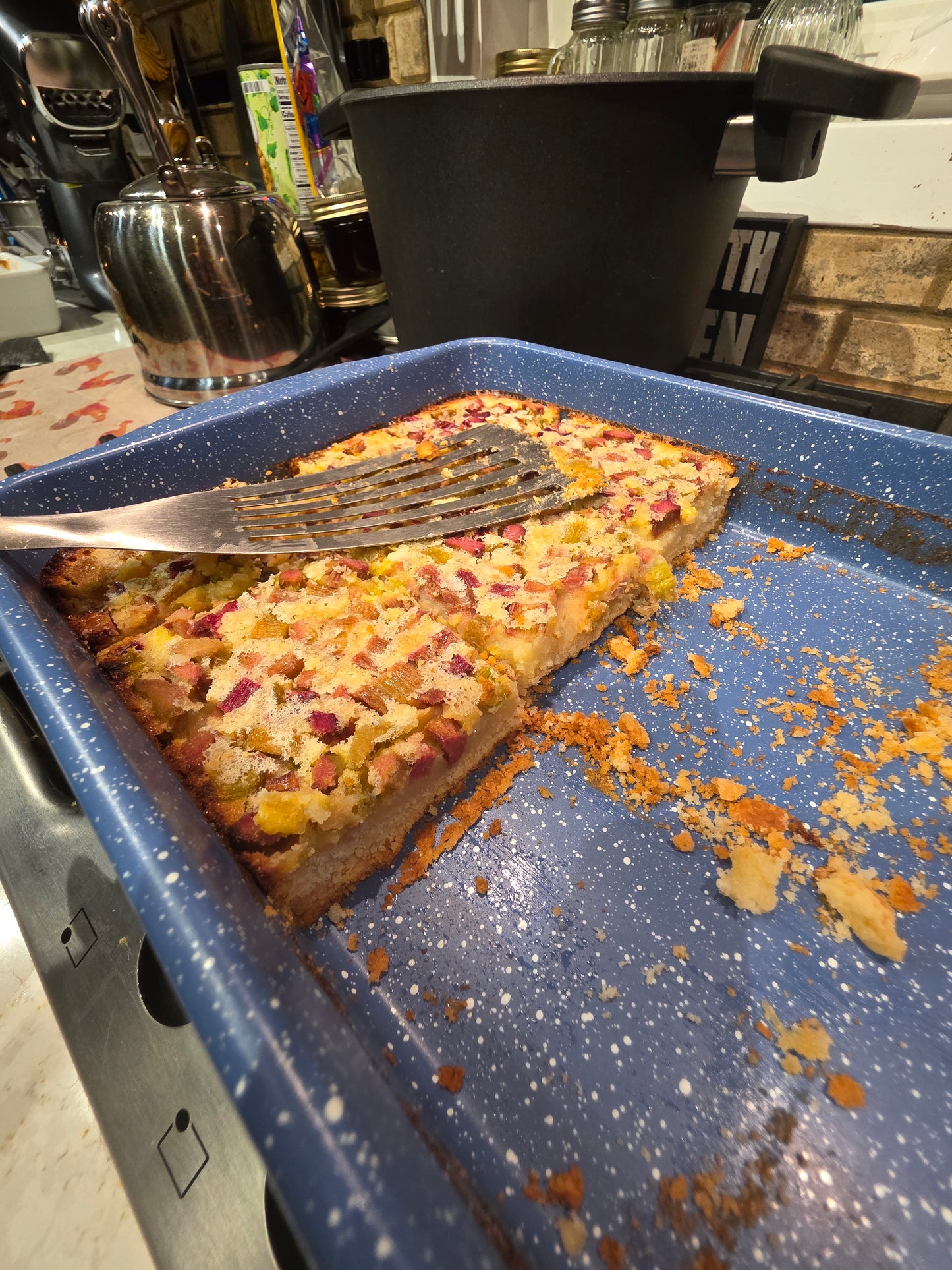 Summer Rhubarb Bars