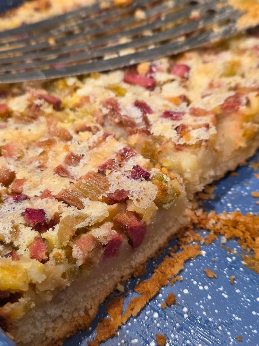 Summer Rhubarb Bars