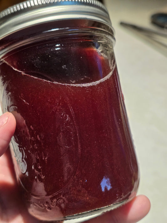 Sweet pickled spiced beet juice